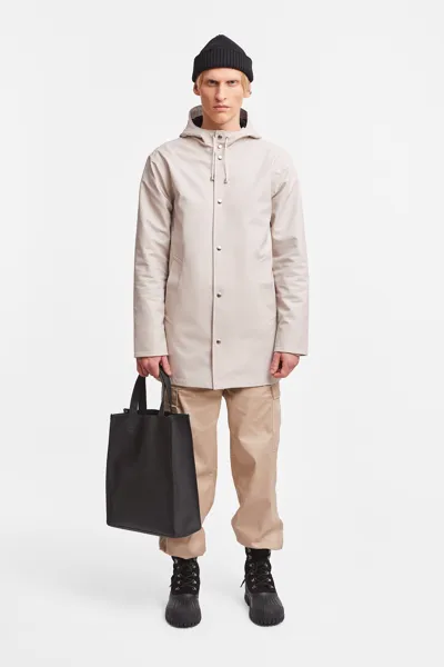 Stutterheim Arholma Raincoat In Light Sand