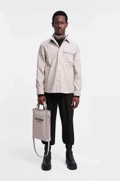 Stutterheim Ringen Overshirt In Light Sand