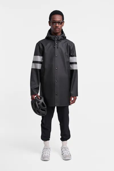 Stutterheim Stockholm Bike Raincoat In Black