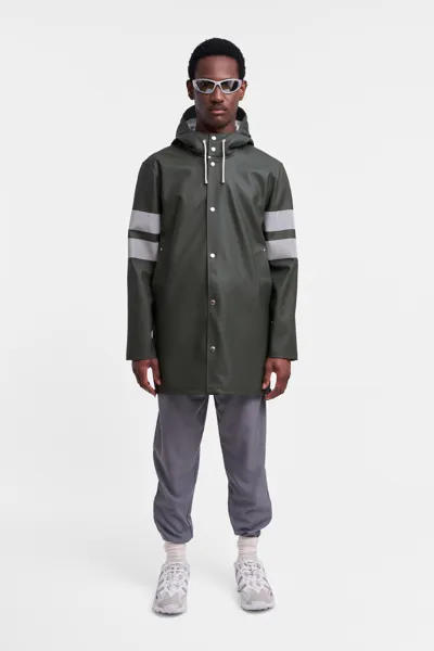 Stutterheim Stockholm Bike Raincoat In Green