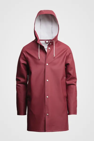 Stutterheim Stockholm Raincoat In Burgundy