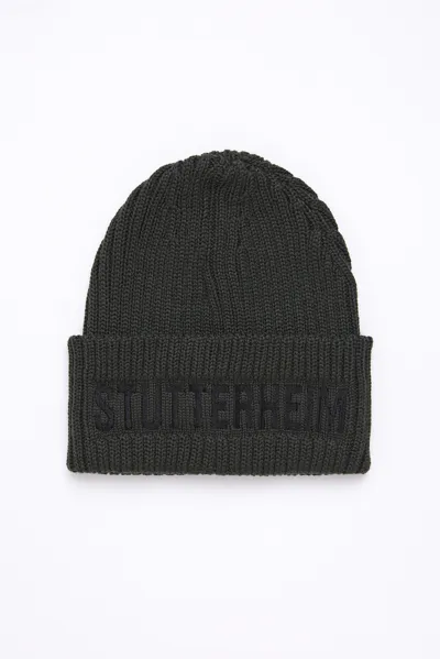 Stutterheim Big L Beanie In Green