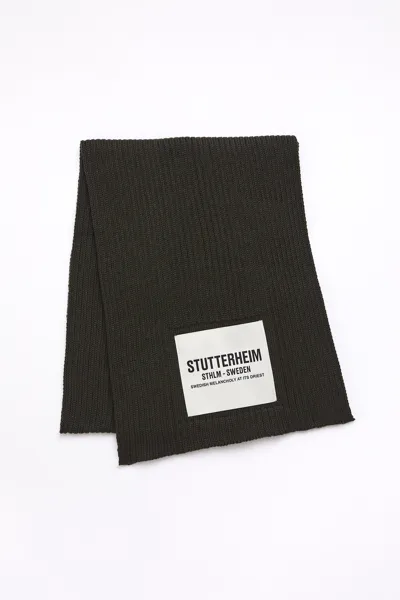 Stutterheim Wrap Scarf In Green