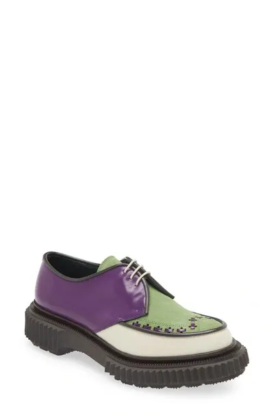 Adieu Lace-up Derby In Purple