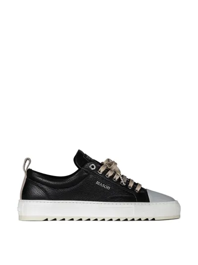 Mason Garments Astro Sneakers In Black Nubuck