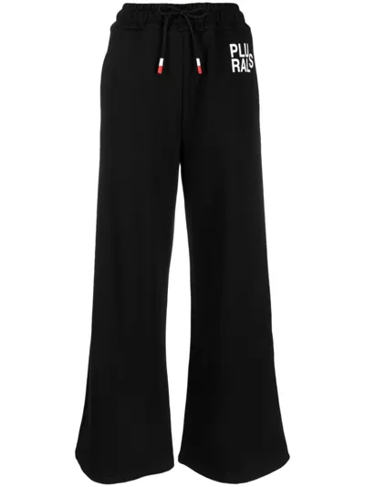 Peuterey Logo-print Cotton Track Pants In Black