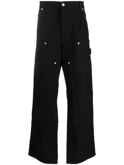 Heron Preston Canvas Carpenter Pants In Black