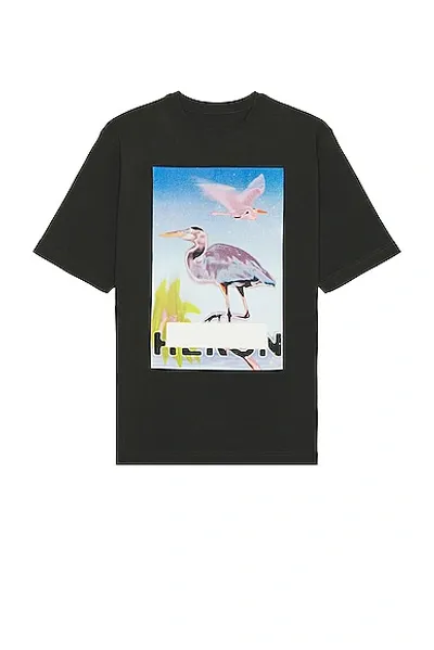 Heron Preston Censored Heron Cotton Jersey T-shirt In Black