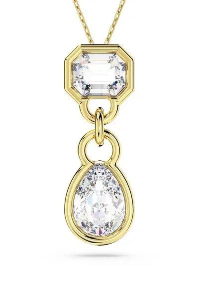 Swarovski Women's Dextera Goldtone & Crystal Mixed Cuts Pendant Necklace