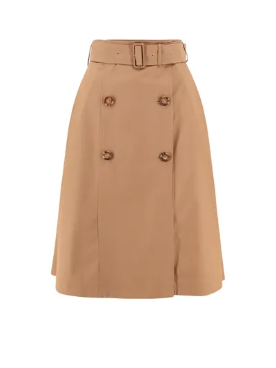 Burberry Belted In Beige