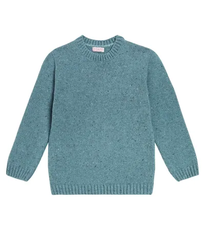 La Coqueta Kids' Bromo Wool-blend Sweater In Blue