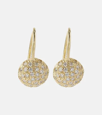 Ileana Makri Sphere 18kt Gold Earring With Diamonds