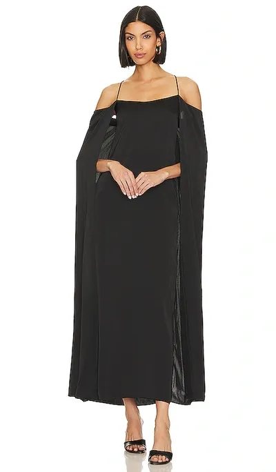 L'academie Lari Maxi Dress In Black