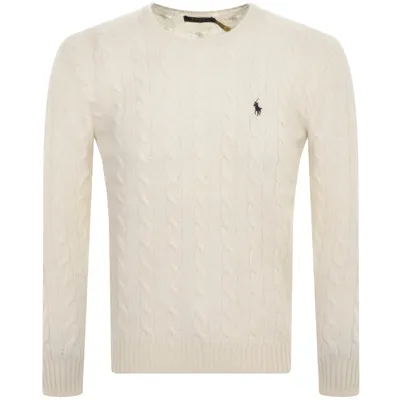 Ralph Lauren Cable Knit Jumper Cream