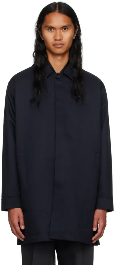 Mfpen Ssense Exclusive Navy Coat In Black