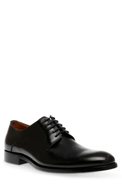 Steve Madden Daedric Derby In Black Leather