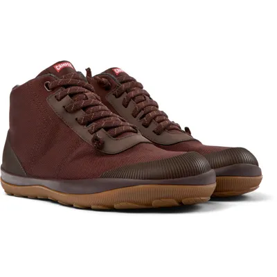 Camper Ankle Boots For Men In Burgundy