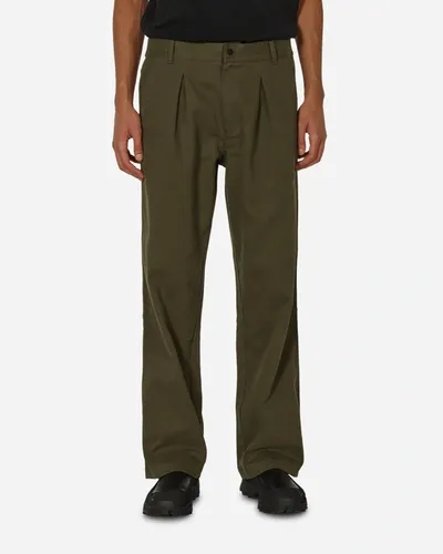 Gr10k Boot Cotton Twill Cargo Pants In Green