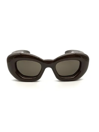 Loewe Lw40117i 48e Butterfly Sunglasses In Brown