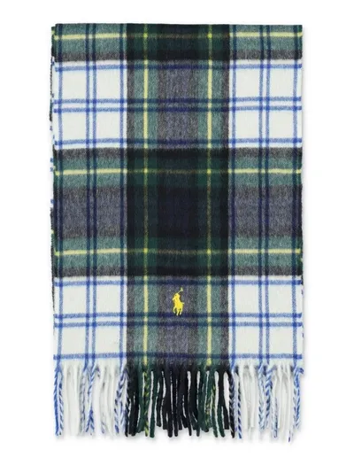 Polo Ralph Lauren Scarf Tartan In Green