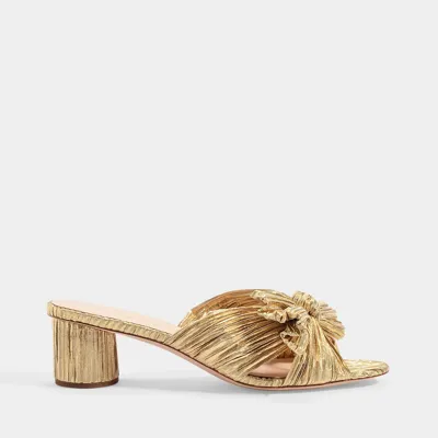 Loeffler Randall Sandalen Emilia Aus Goldfarbenem Polyesther