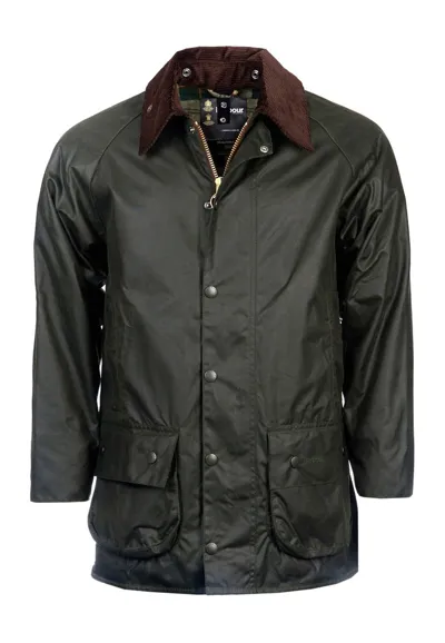 Barbour Beaufort Wax Jacket In Green