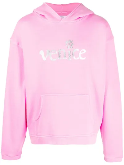 Erl Venice Hoodie In Pink