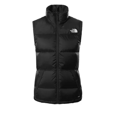 Pre-owned The North Face W Diablo Down Vest Damen Tnf Black Tnf Black Weste Daunenweste