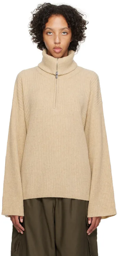 Holzweiler Beige Cass Sweater In 1003 Beige