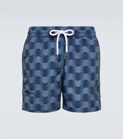 Frescobol Carioca Copa Selva Printed Swim Trunks In Summer Night