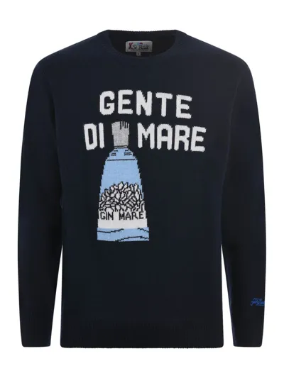 Mc2 Saint Barth Sweater In Blu Scuro