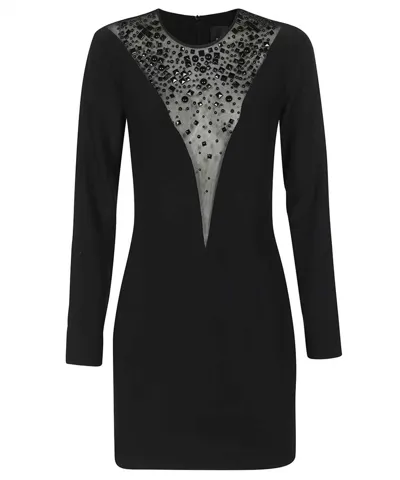 John Richmond Long Sleeves Dress In Black