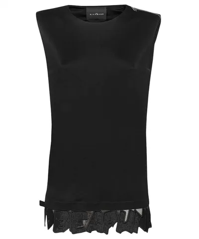 John Richmond Sleeveless Top In Black