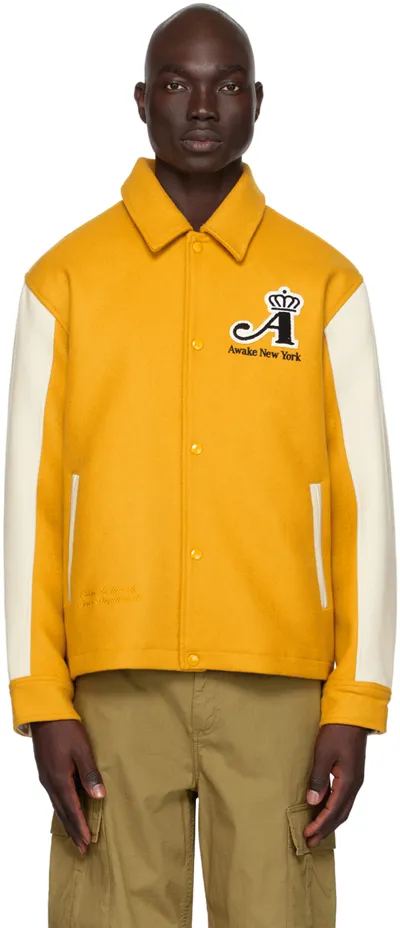 Awake Ny Yellow Crown Jacket