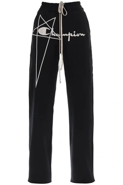 Rick Owens Black Champion Edition Dietrich Lounge Pants