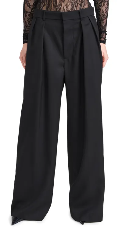 Wardrobe.nyc Wardrobe. Nyc Low Rise Tuxedo Trouser Black