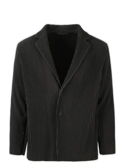 Issey Miyake Tailored Pleats 1 Blazer In Brown