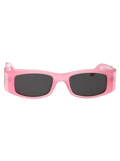 Palm Angels Angel Rectangular-frame Sunglasses In Pink