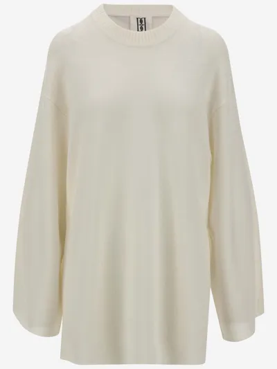 By Malene Birger Stretch Merino Wool Sweater In Ee Pearl