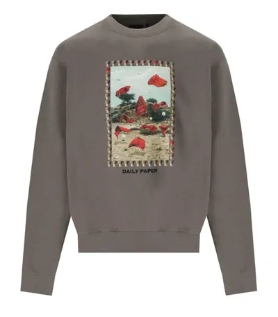 Daily Paper Rashad Taupe Sweatshirt In Brown