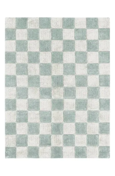 Lorena Canals Kids' Washable Rug Kitchen Tiles Blue Sage