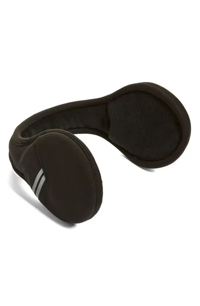 Ur Reflective Stripe Soft Shell Earmuffs In Black