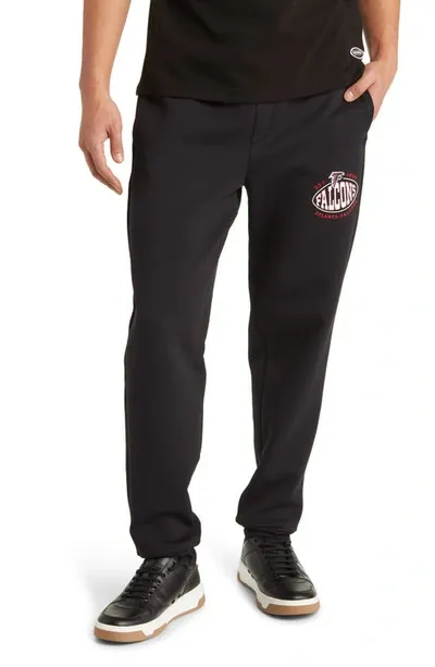 Hugo Boss Sack Cotton Blend Joggers In Atlanta Falcons Black