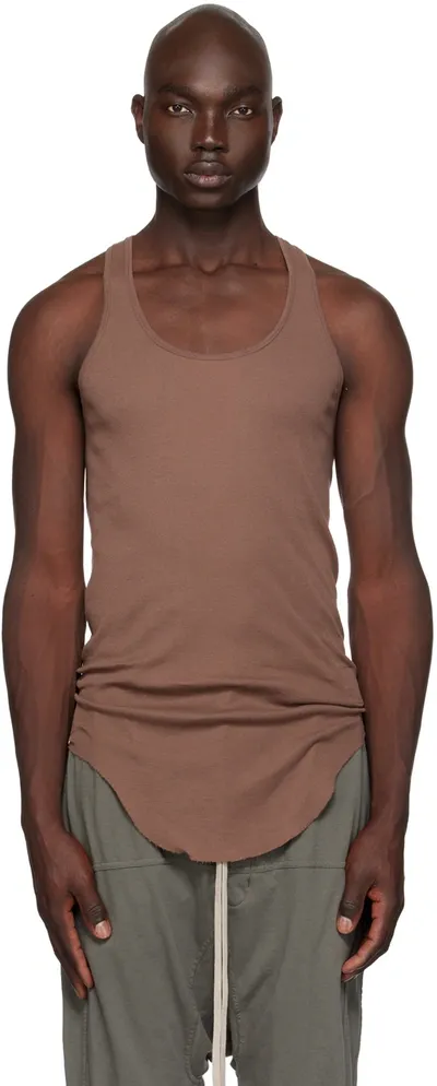 Rick Owens Drkshdw Purple Rib Tank Top In 43 Mauve