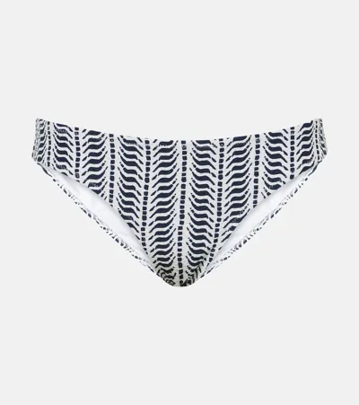 Heidi Klein Indigo Urchin Low-rise Bikini Bottoms In Multicoloured