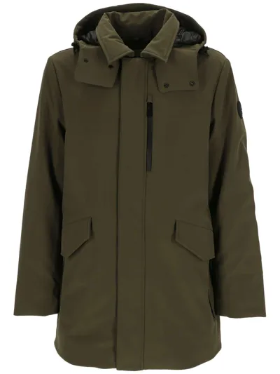 Woolrich Hooded Parka In Green