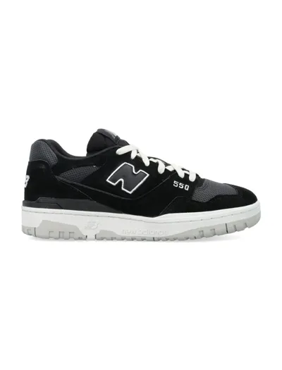 New Balance Suede And Leather 550 In Black/white/grey