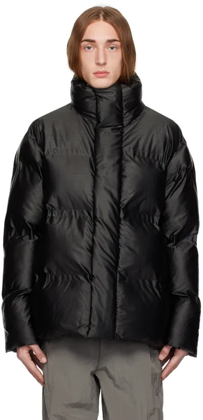 Rains Black Bator Jacket