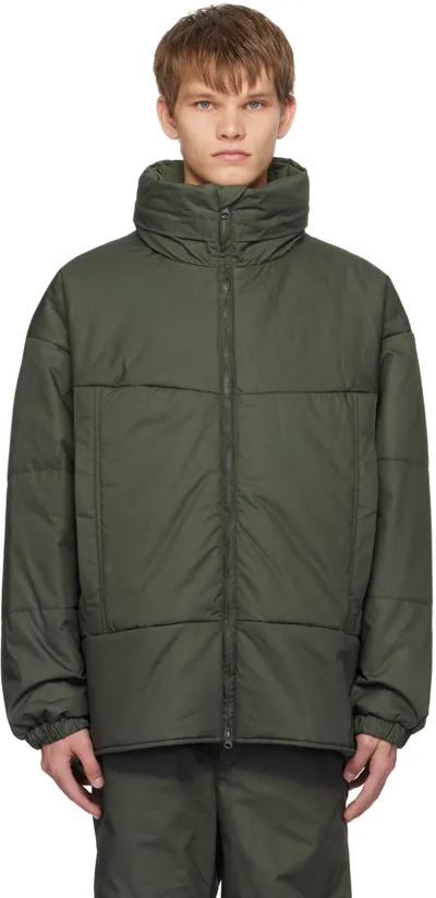 Nanamica Green Insulation Jacket In Mg Moss Green