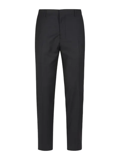 Ami Alexandre Mattiussi Ami Paris Slim Fit Tailored Trousers In Grey